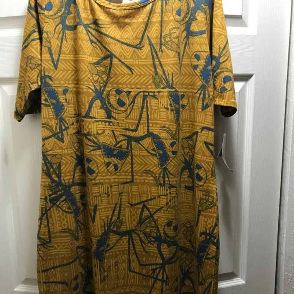 LULAROE DISNEY JACK SKELLINGTON JULIA DRESS 2X-NWT